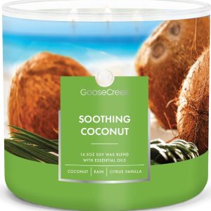 Goose Creek – Uklidňující kokos Aromatická svíčka ve skle 411 g