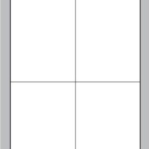 Etiketa arch A4 S&K Label Economy, 105 x 148 mm, bílá, matná, 100 listů