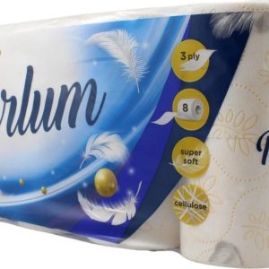 Grite Toaletní papír Perlum, 8 rolí, 3 vrs., bílý