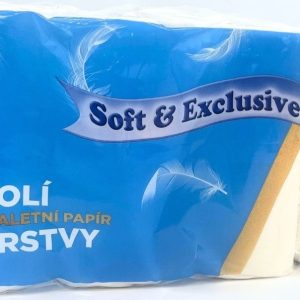 TOAL Toaletní papír Soft & Exclusive, 8 ks, 3 vrs., bílý
