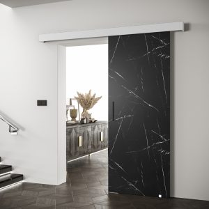Abika Posuvné dveře 90 Salwador 1 Černý mramor  90/204/ krycí lišta 200/12/7 barevné provedení