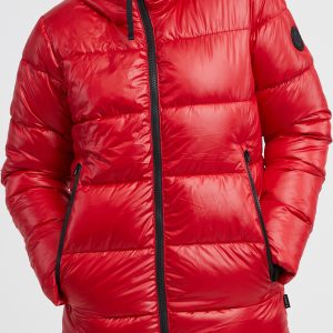 SAM 73 Dámská prodloužená bunda oversize JULES Červená 2XL