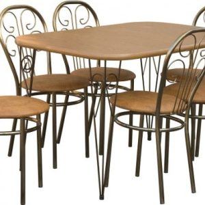 Metpol  stůl RETRO (bez židlí)  100/74/60