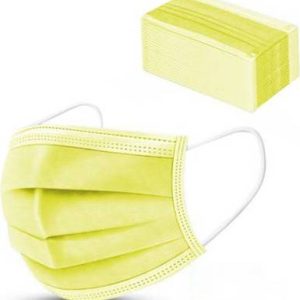 Rouška jednorázová ochranná, 10 ks, žlutá