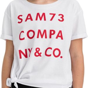 SAM 73 Dívčí triko s krátkým rukávem MELANIE Bílá 116