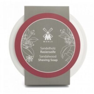 Mühle Sandalwood mýdlo na holení v porcelánové misce 65 g