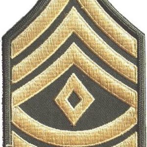 Nášivka: Hodnost US ARMY rukávová First Sergeant olivová | žlutá
