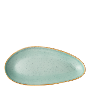 Talíř oválný Sand tyrkysový 41 cm – Gaya