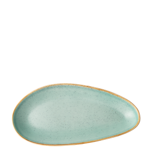Talíř oválný Sand tyrkysový 36 cm – Gaya