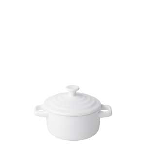 Kastrol s poklicí Flowl Atelier bílý ø10.2 cm – Gaya