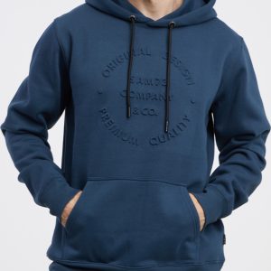 SAM 73 Pánská mikina s kapucí ALBUS Modrá 2XL