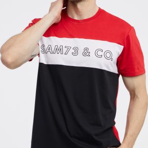 SAM 73 Pánské triko SEAMUS Červená 2XL