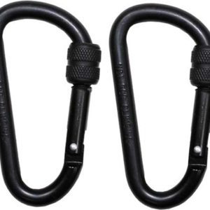 Karabina D se zámkem 8×8 [sada 2 ks] černá