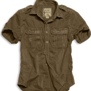 Surplus Košile Raw Vintage Shirt 1/2 hnědá S