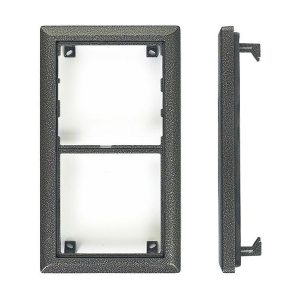 4FF 127 12.2 – rám 2 moduly, KARAT, stříbrná