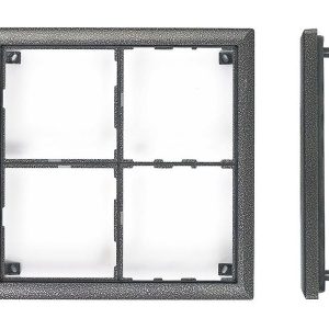 4FF 127 14.2 – rám 4 moduly, KARAT, stříbrná