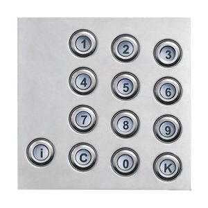 4FN 230 91.5/P – číselnice KARAT, INOX 2-BUS, nerez, podsvit, bez Z