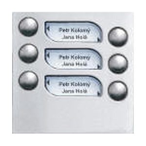 4FN 231 01.5 – modul 6 tlač. TT KARAT INOX, 2-BUS, nerez