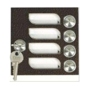 4FN 231 02.1/F – modul 4 tlač. TT KARAT, 2-BUS, měď., zámek, 4 jmen.