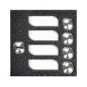 4FN 231 02.2/F – modul 4 tlač. TT KARAT, 2-BUS, stříbr., 4 jmen., se Z