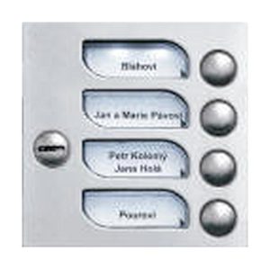 4FN 231 02.5/F – modul 4 tlač. TT KARAT INOX, 2-BUS, nerez, 4 jmen.,se Z