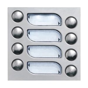 4FN 231 03.5 – modul 8 tlač. TT KARAT INOX, 2-BUS, nerez