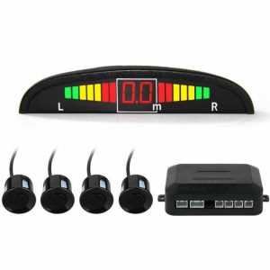 Univerzální ultrazvukový couvací radar, sada couvacího senzoru, černá