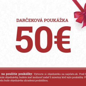 Dárkový poukaz 50 €