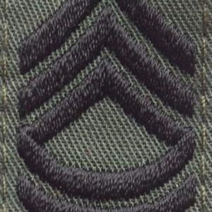Nášivka: Hodnost US ARMY límcová Master Sergeant olivová | černá