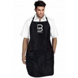 L3VEL3 černá barber zástěra