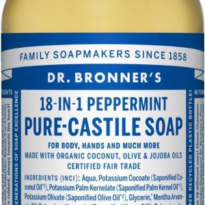 Dr. Bronner’s Tekuté universální mýdlo ALL-ONE!, Peppermint 60 ml
