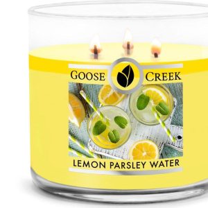 Goose Creek – Citrónová voda s pažitkou Aromatická svíčka ve skle 411 g