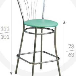 Metpol Barová židle Mars  111/101 x 73/63 x 47 x 40