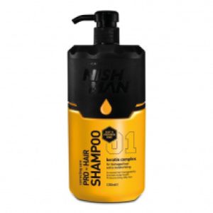 Nishman Hair Shampoo keratinový šampon pro poškozené vlasy 1250 ml