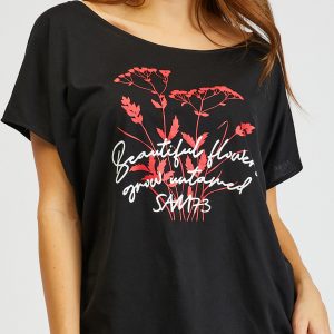 SAM 73 Dámské triko CIRCINUS Černá S