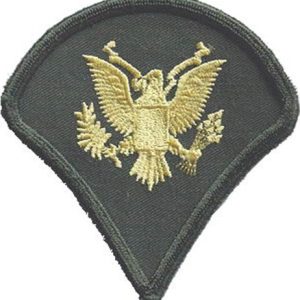 Nášivka: Hodnost US ARMY rukávová Specialist Fourth Class olivová | žlutá