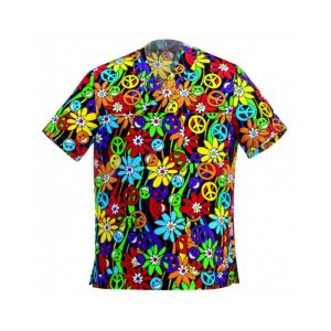 Zdravotnická košile EGOchef LEONARDO – Peace and Love S