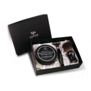 Taylor of Old Bond Street Jermyn Street Collection holicí strojek Mach 3 + krém na holení pro citlivou pleť 150 g + štětka na holení dárková sada