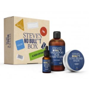 Steve´s All Beard Everything Box Steve’s šampon na vlasy a vousy 250 ml + Steve’s olej na vousy 30 ml + Steve’s balzám na vousy 50 ml dárková sada