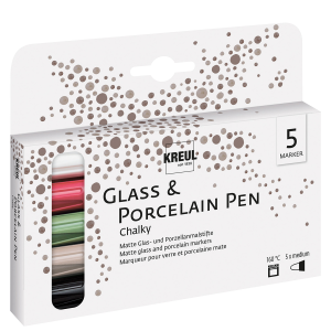 Křídové fixy na porcelán a sklo sada 5 ks – KREUL