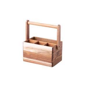 Stojan na příbor Akát 22,6 x 14,2 x 24,8 cm – FLOW Wooden