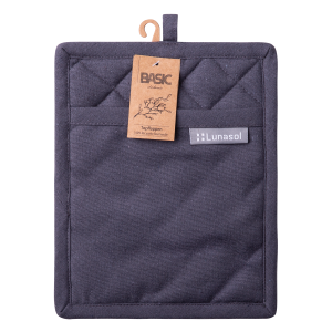 Ocelově šedá bavlněná rukavice 19 x 24 cm – Basic Ambiente