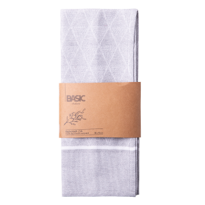 Světle šedé kuchyňské utěrky 50 x 70 cm, 2 kusy – Basic Ambiente