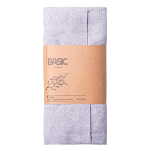 Světle šedá bavlněná zástěra 70 x 85 cm – Basic Ambiente