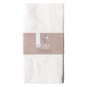 Bílé lněné ubrusy 50 x 50 cm 2 ks – Gaya Ambiente