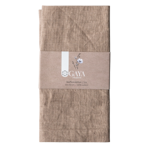 Bronzové lněné ubrusy 50 x 50 cm 2 ks – Gaya Ambiente