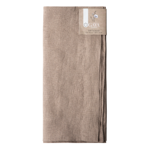 Bronzový lněný běhoun na stůl 50 x 140 cm – Gaya Ambiente