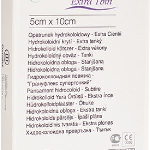 Granuflex Extra TENKÝ 10 x 10 cm, HYDROKOLOIDNÍ KRYTÍ, 5 ks Rozměr: 5×10 cm