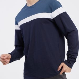 SAM 73 Pánské triko s dlouhým rukávem REMUS Modrá 3XL