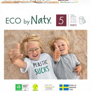 Eco by Naty Natahovací plenkové kalhotky Junior 12-18 kg 20 ks